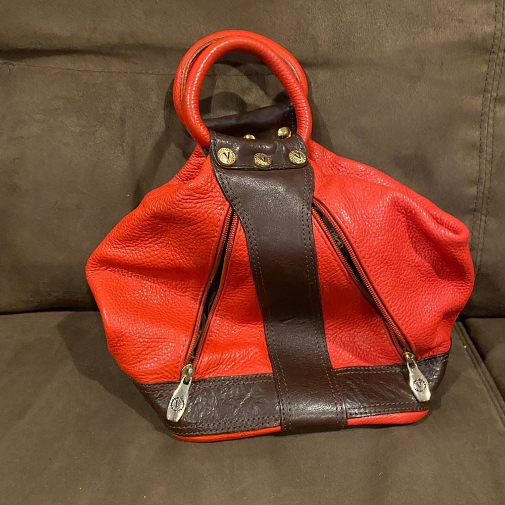 Valentina Leather Tote Bag with Top Handles